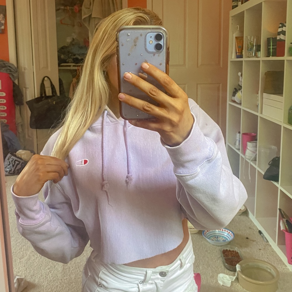 cropped hoodie